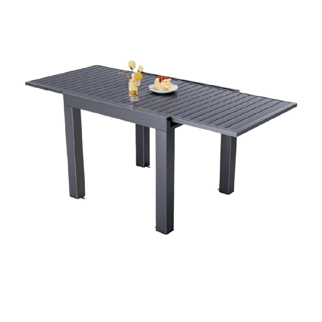 Dining Table for Outdoor Use in Aluminum - 160 x 80 x 75