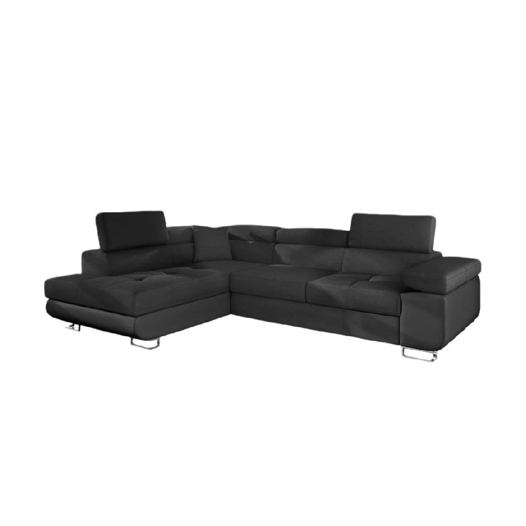 Sofa d'angle modulable pour salon en tissu - 230 x 150 x 70