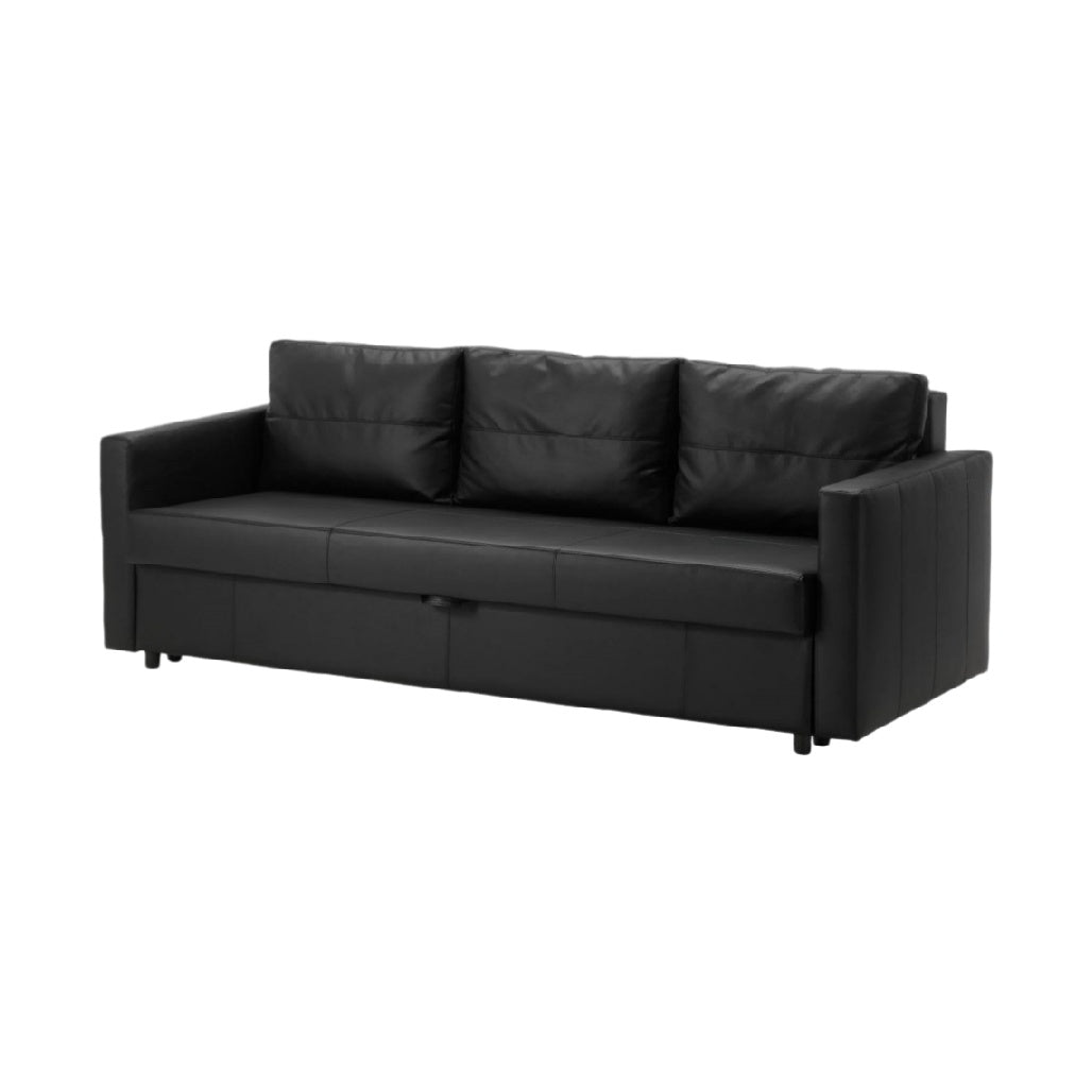 Sofa bed for living room use in synthetic leather - 210 x 90 x 85