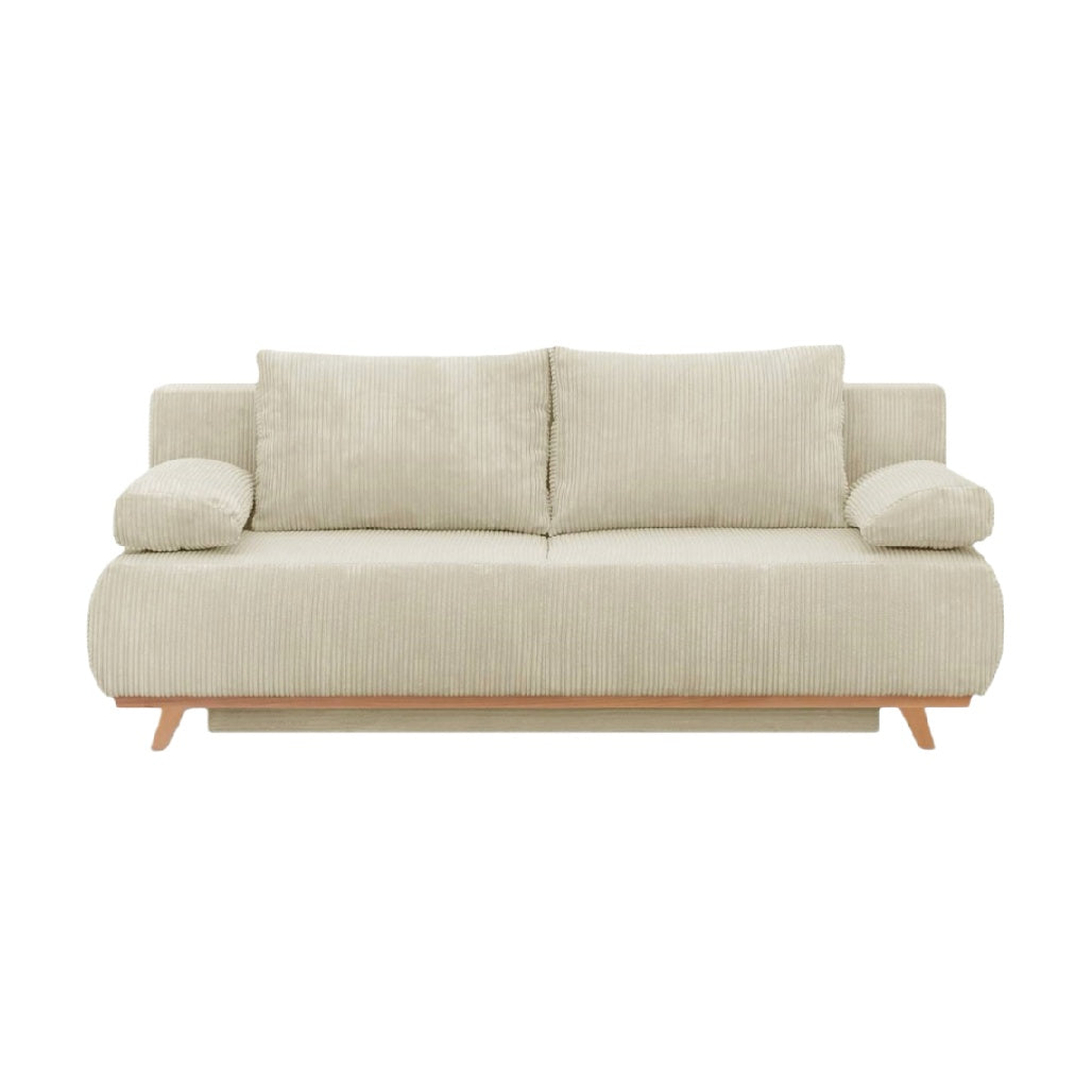 Sofa for living room use with fabric upholstery - 180 x 85 x 80